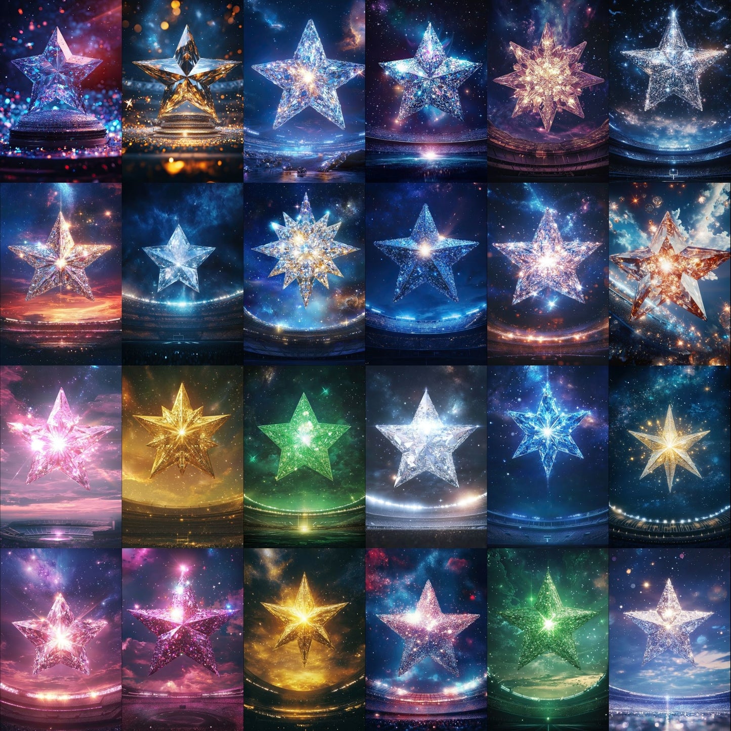 100 Cheerleader Star Sports Background Bundle