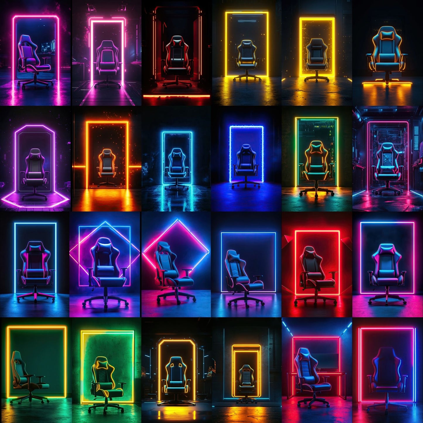 100 Gaming Chair Sports Background Bundle