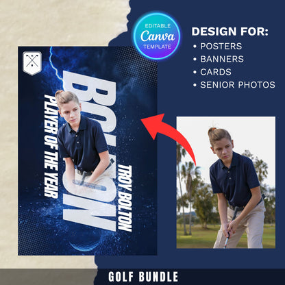 Golf Canva Poster Template