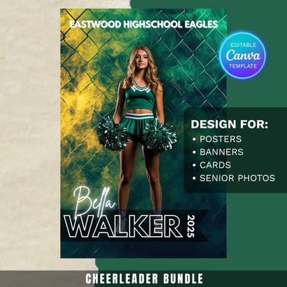 Cheerleader Canva Poster Template