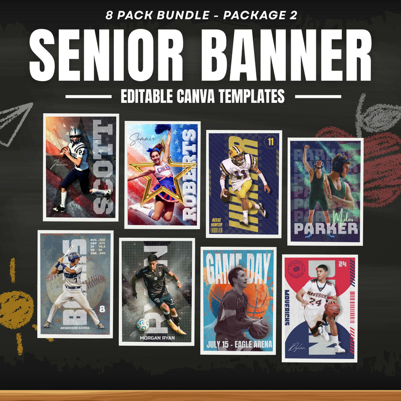 8 Editable Canva Templates for All Sports - Pack 2