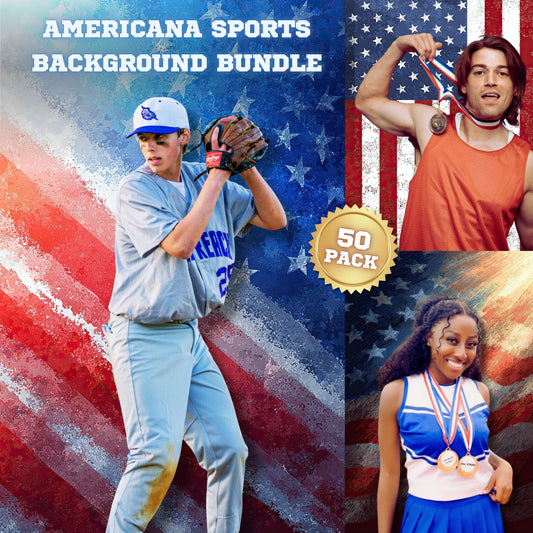 50 Americana Sports Background Bundle