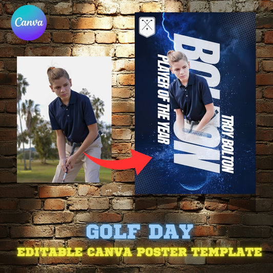 Golf Canva Poster Template