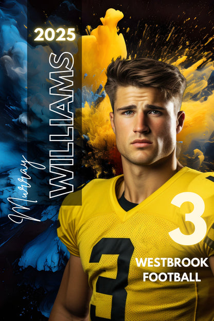 Cheerleader Canva Poster Template (Yellow)