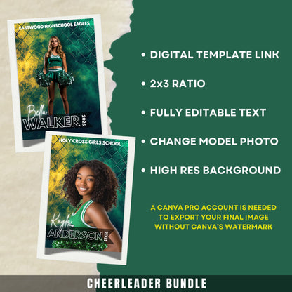 Cheerleader Canva Poster Template