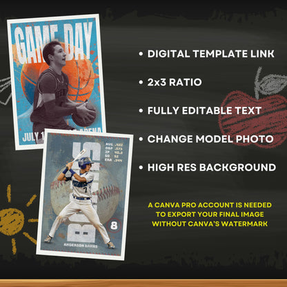 8 Editable Canva Templates for All Sports - Pack 2