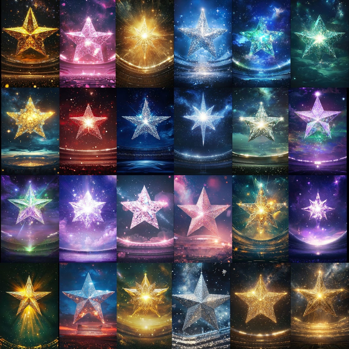 100 Cheerleader Star Sports Background Bundle