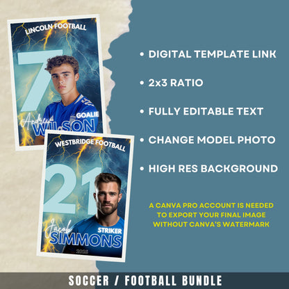 Soccer Canva Poster Template