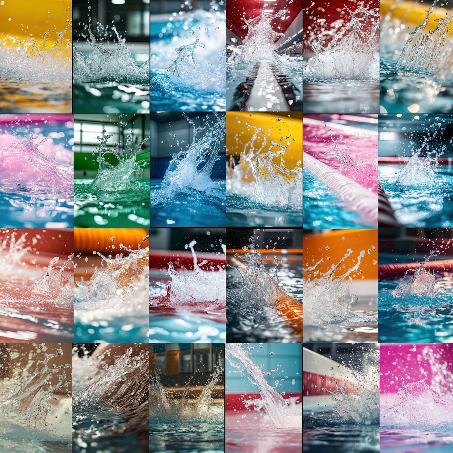 50 Swim Team Sports Background Bundle