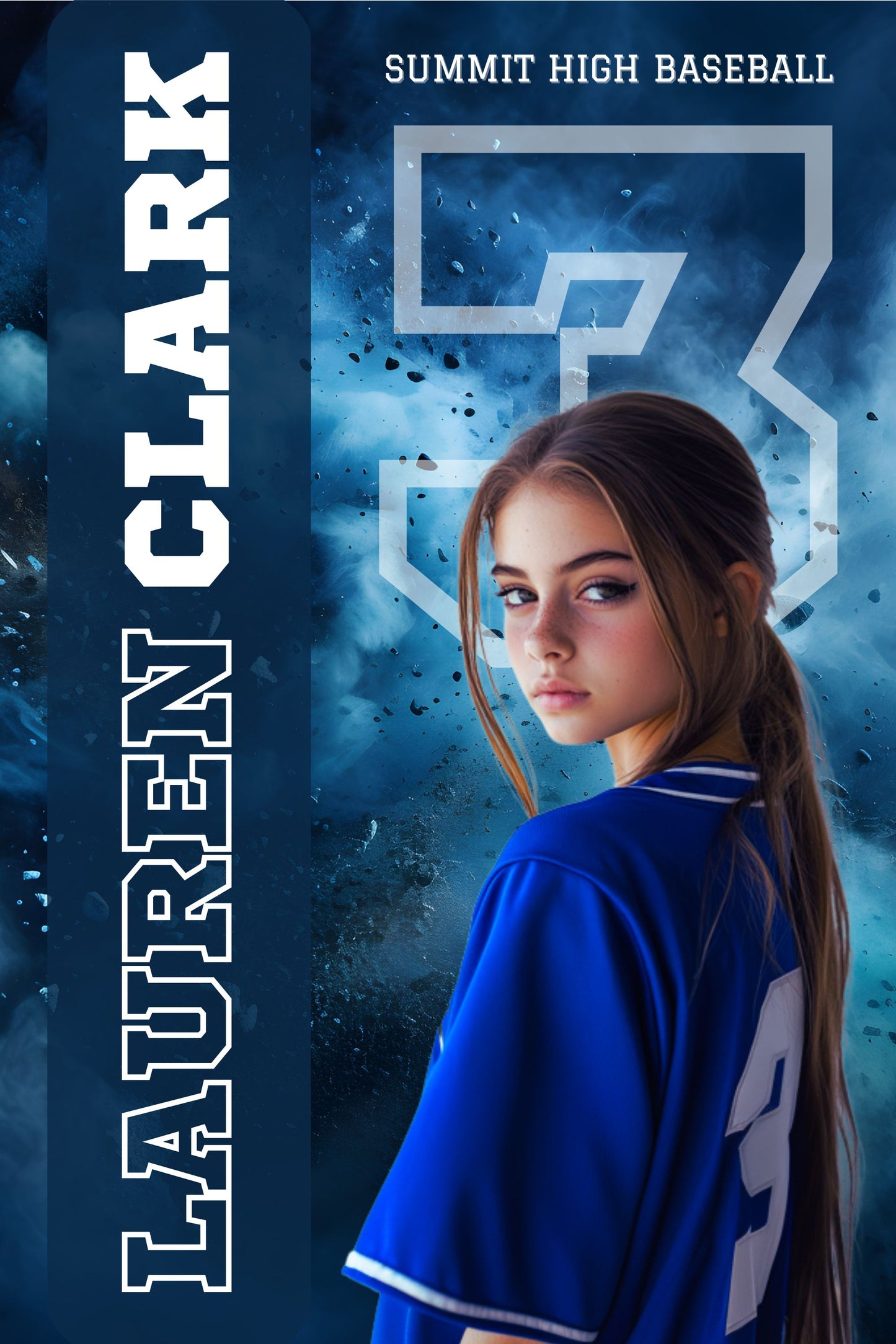 Baseball Canva Poster Template (Blue Fog)