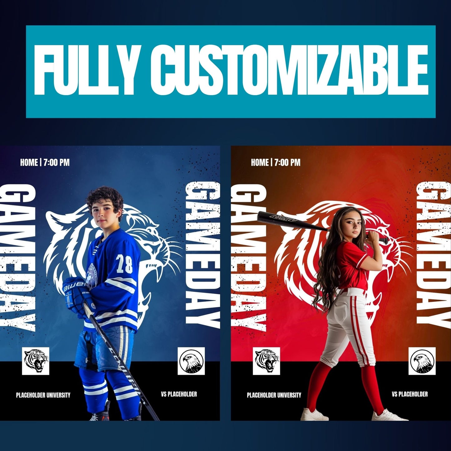 Sports Social Media Template Bundle