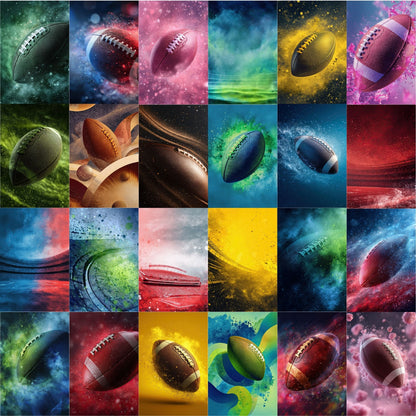 50 American Football Card Sports Background Bundle