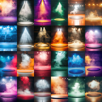 50 Wrestling Smoke Sports Background Bundle