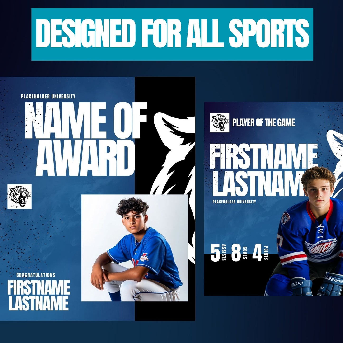Sports Social Media Template Bundle