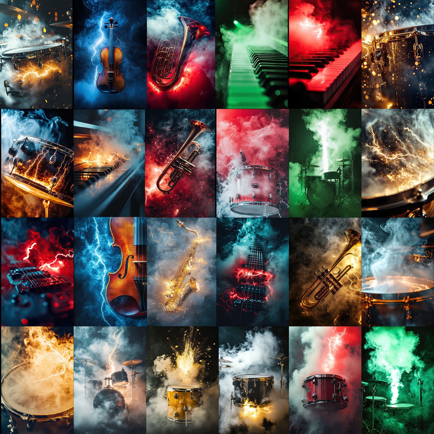 100 School Band Background Bundle