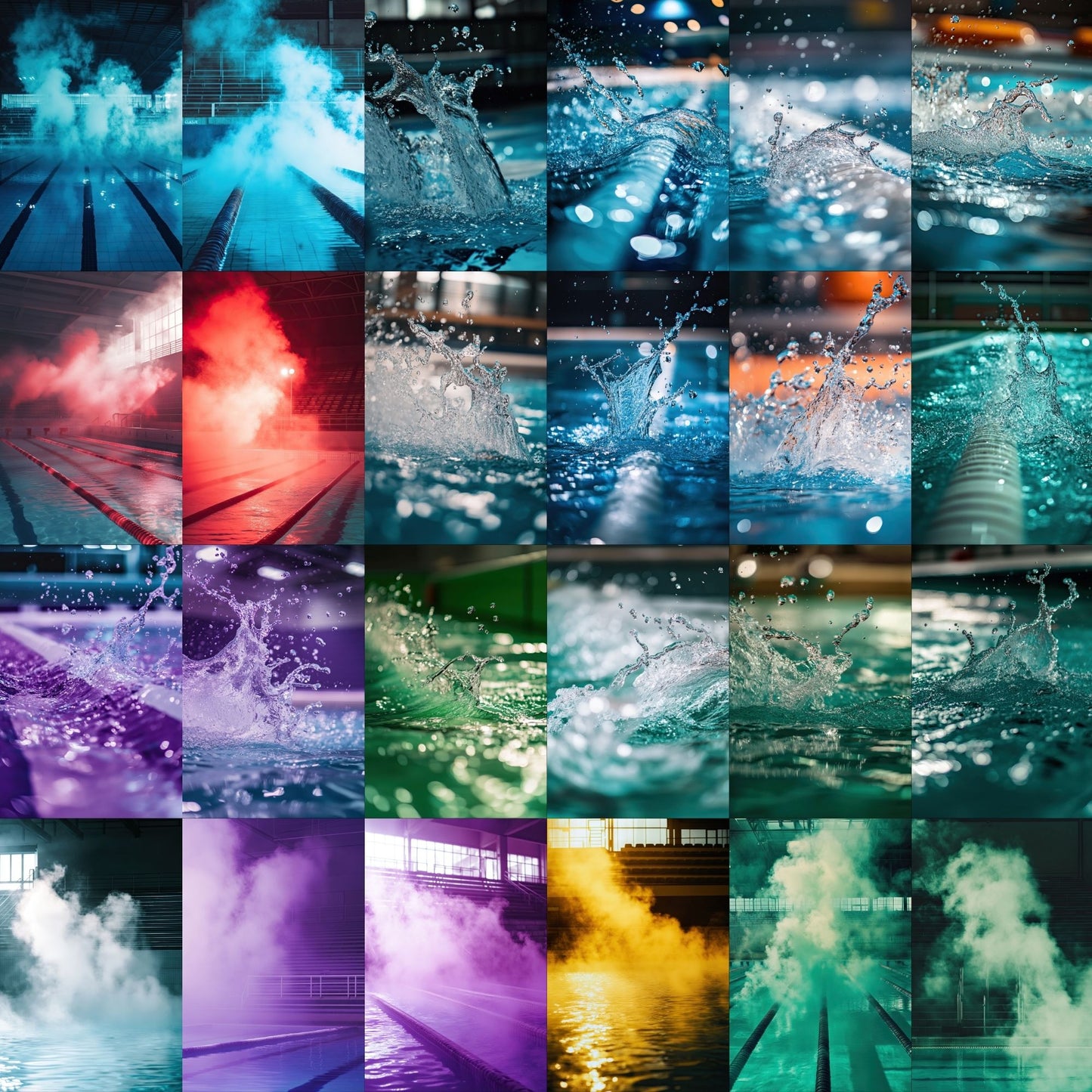 50 Swim Team Sports Background Bundle