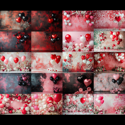 100+ Red Valentine Background Bundle