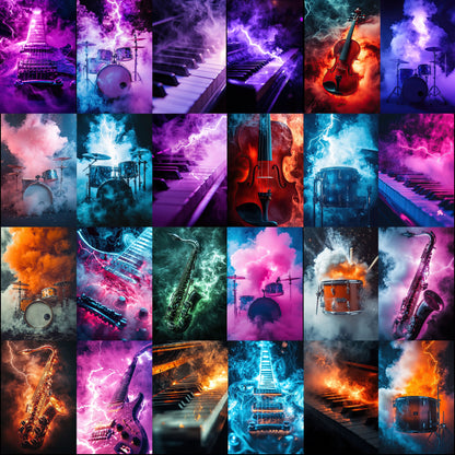 100 School Band Background Bundle