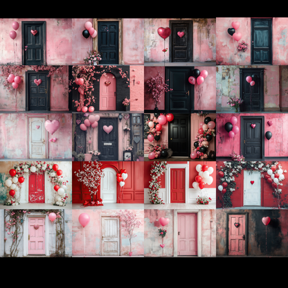 100+ Red Valentine Background Bundle
