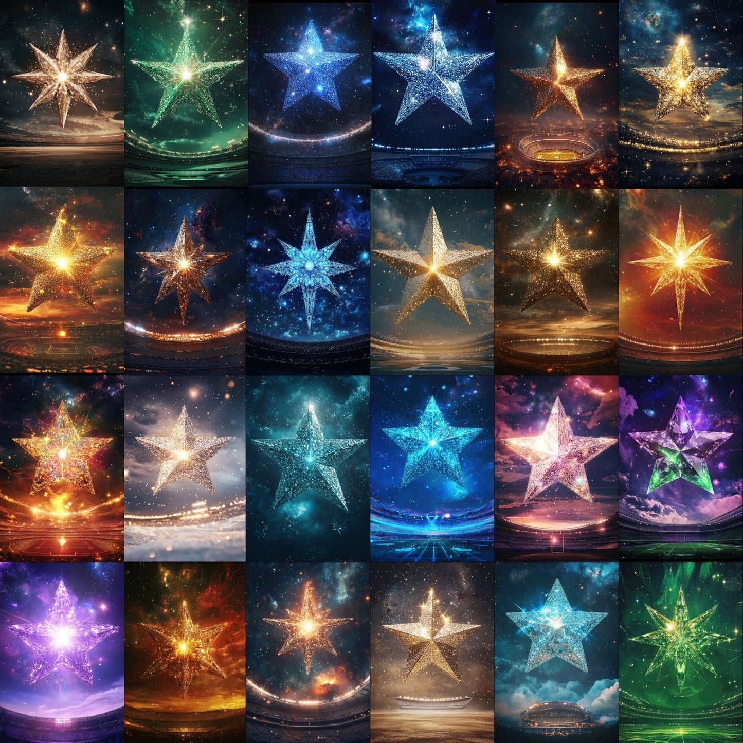 100 Cheerleader Star Sports Background Bundle