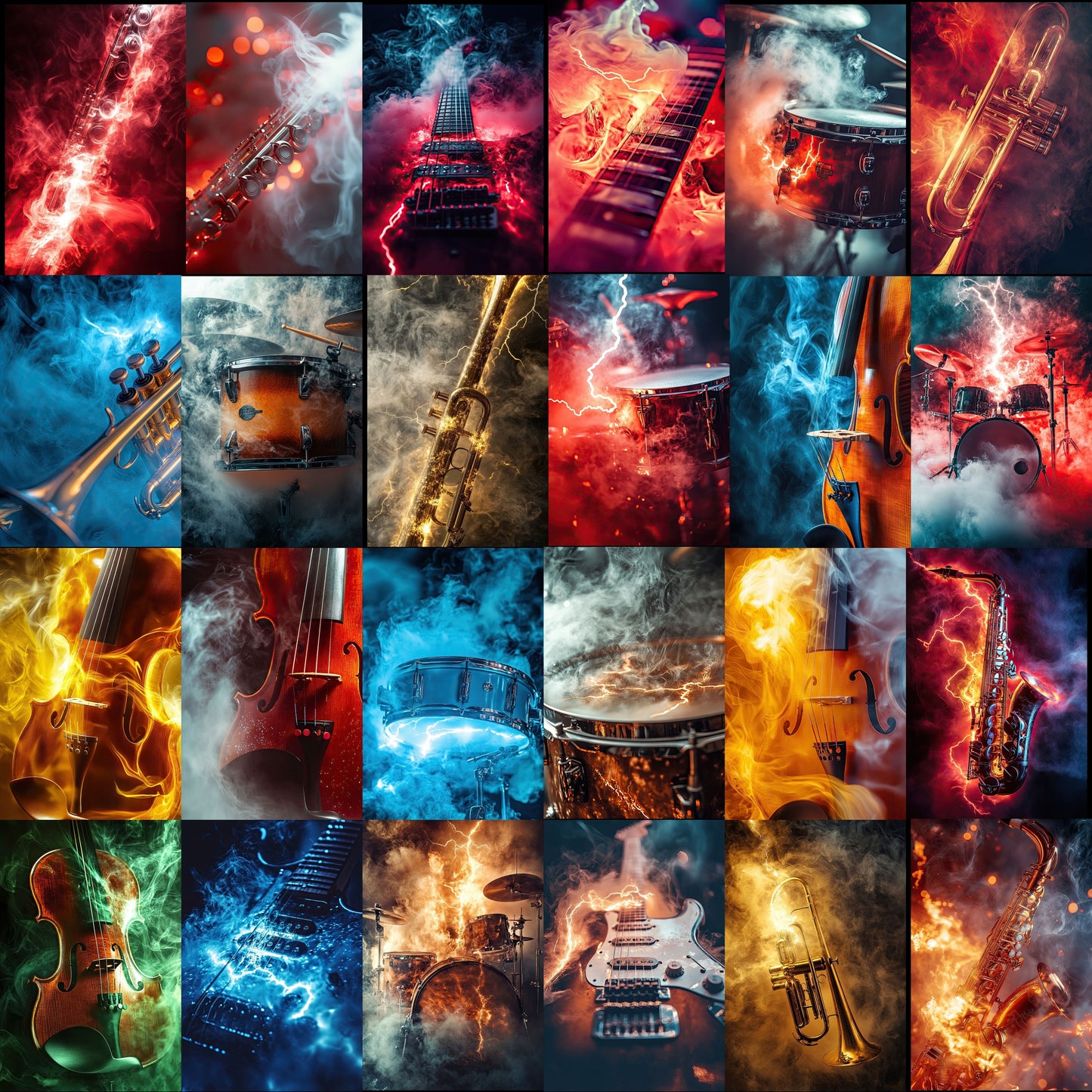 100 School Band Background Bundle