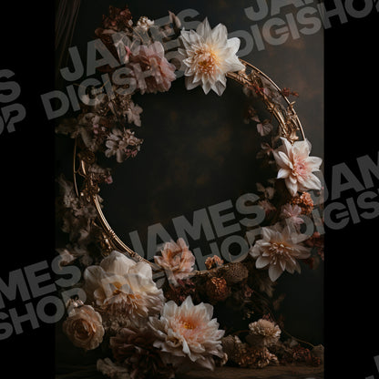 20 Floral Rings Background Bundle