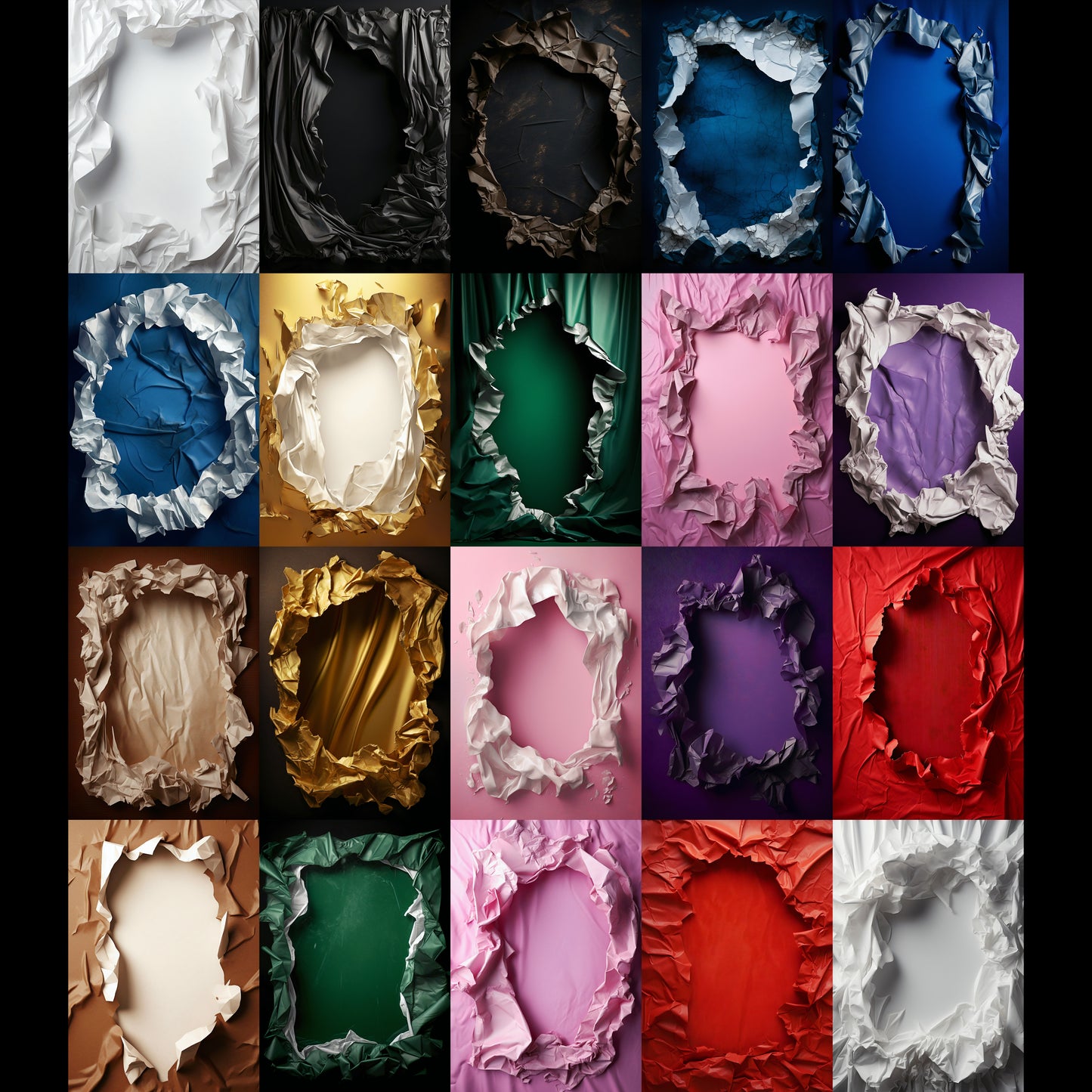 20 Ripped Paper Background Bundle