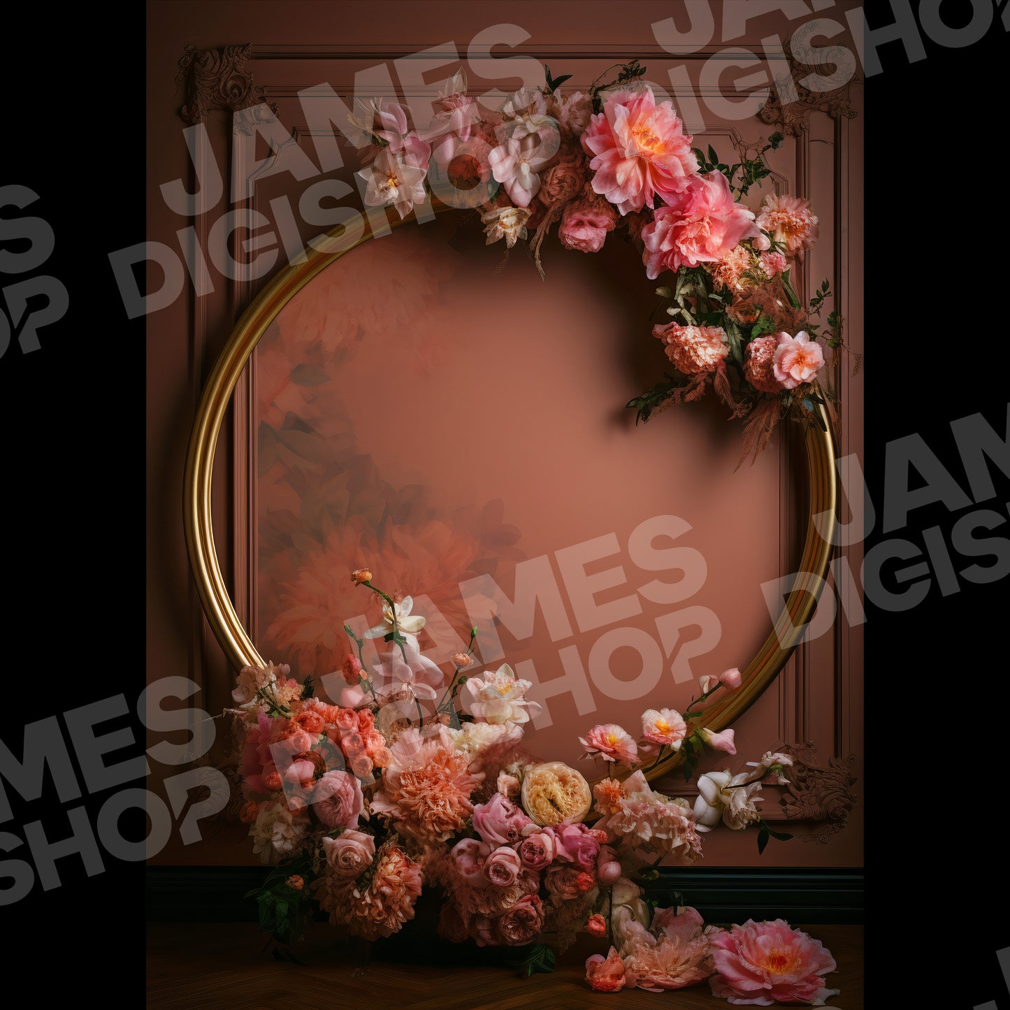 20 Floral Rings Background Bundle