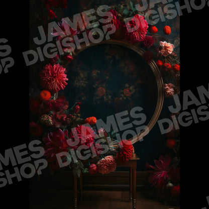20 Floral Rings Background Bundle