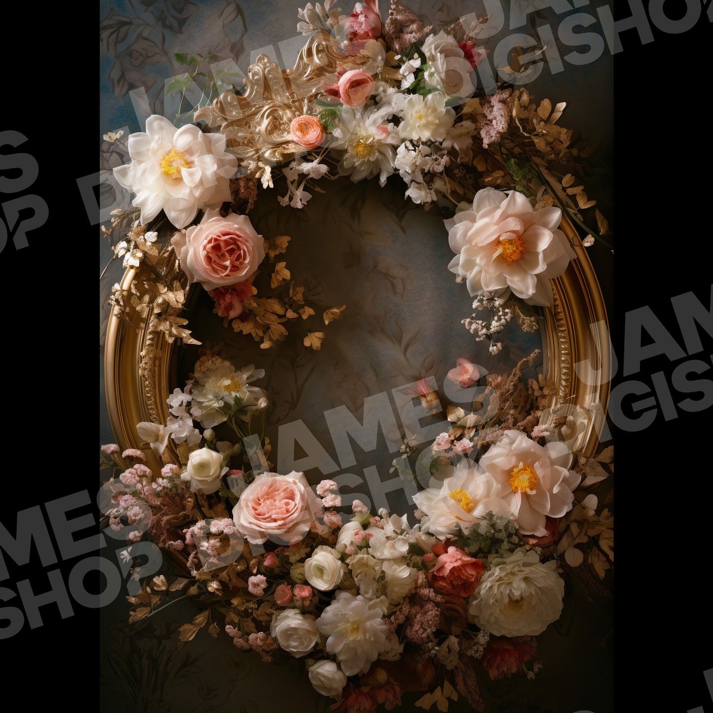 20 Floral Rings Background Bundle