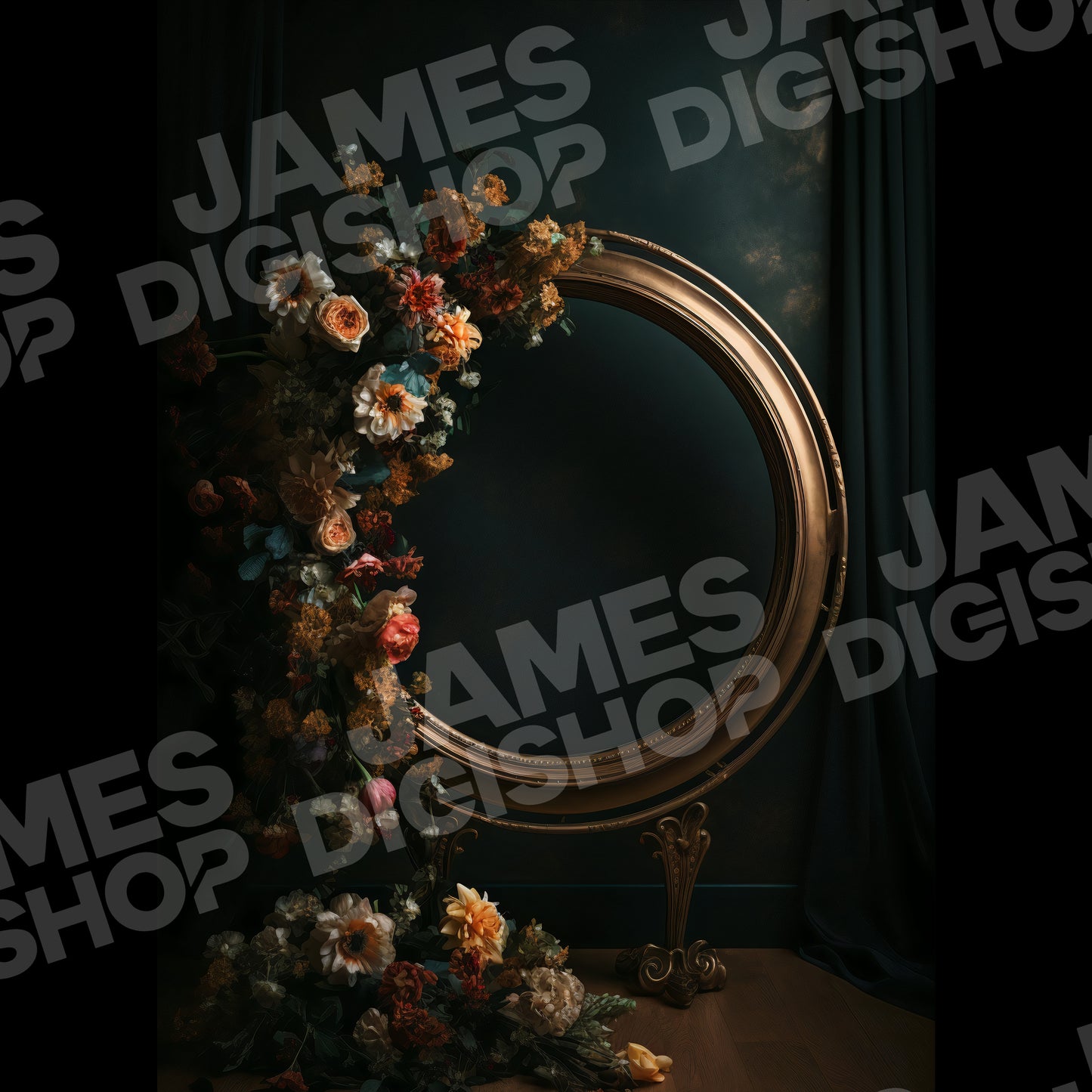 20 Floral Rings Background Bundle