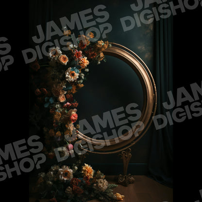 20 Floral Rings Background Bundle